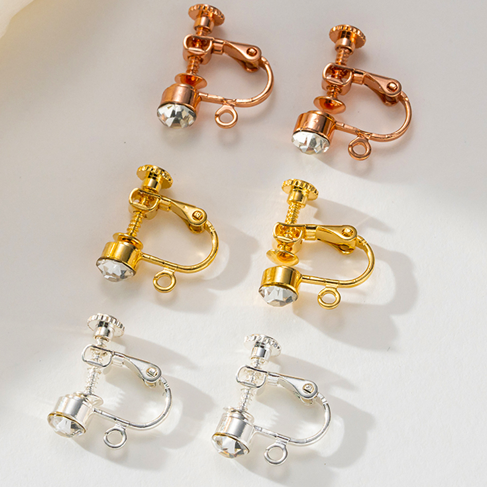 10pcs Brass Clip on Earring Co - Jewelry Making Wire avaliação e preço