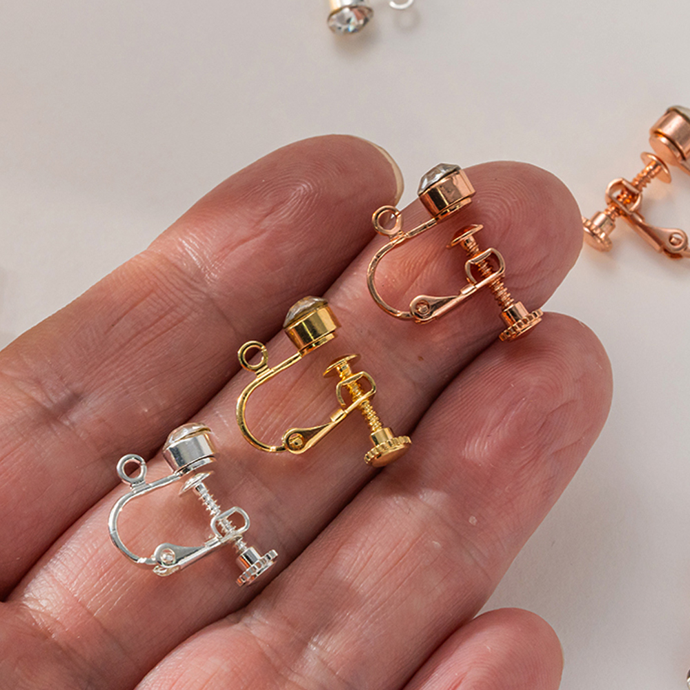 10pcs Brass Clip on Earring Co - Jewelry Making Wire avaliação e preço