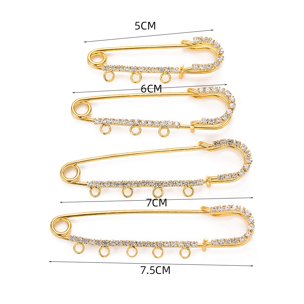 5pcs Rhinestone Charms Safety  - Jewelry Making Ring Tool avaliação e preço