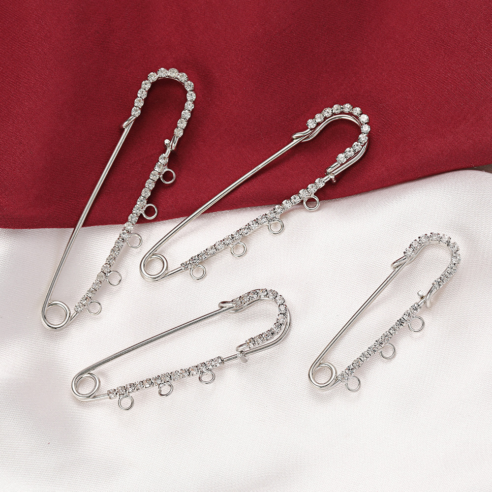 5pcs Rhinestone Charms Safety  - Jewelry Making Ring Tool avaliação e preço