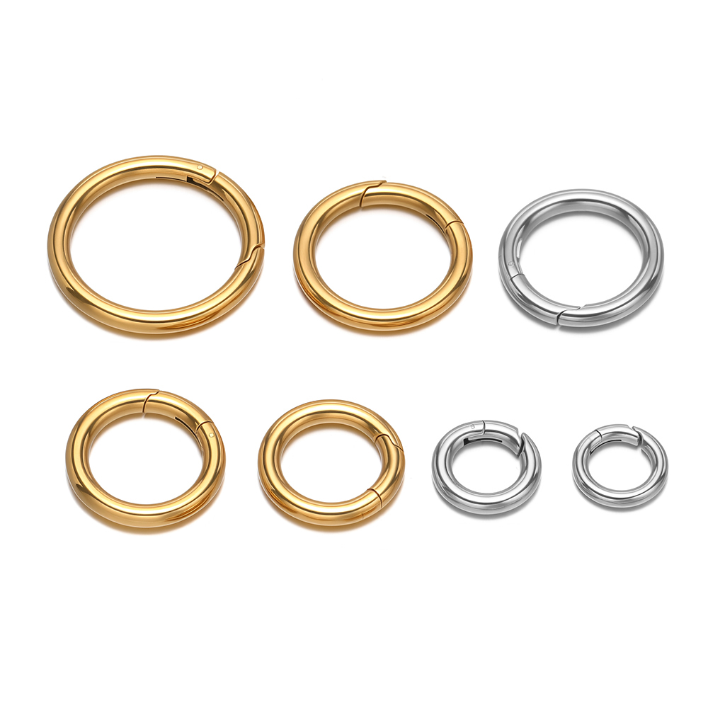 2Pcs/Lot Round Spring Clasps S - Jewelry Making Gold avaliação e preço