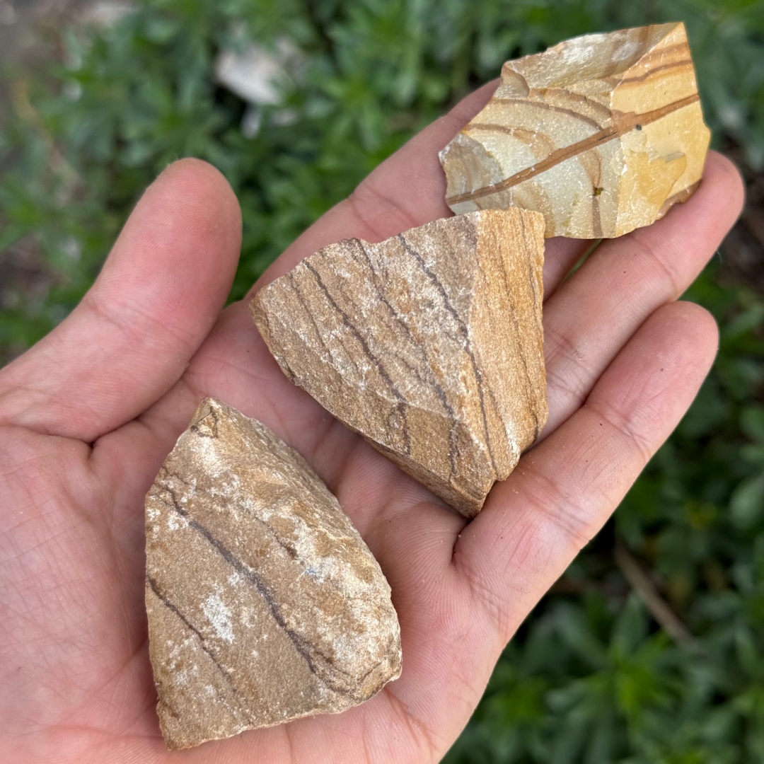 Natural Wood Grain Jasper Roug - Jewelry Making Raw Materials avaliação e preço