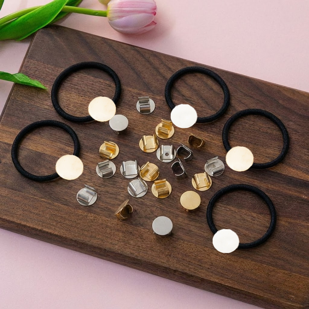 100Pcs Hair Rope Blank Base Se - Jewelry Making Ring Tool avaliação e preço