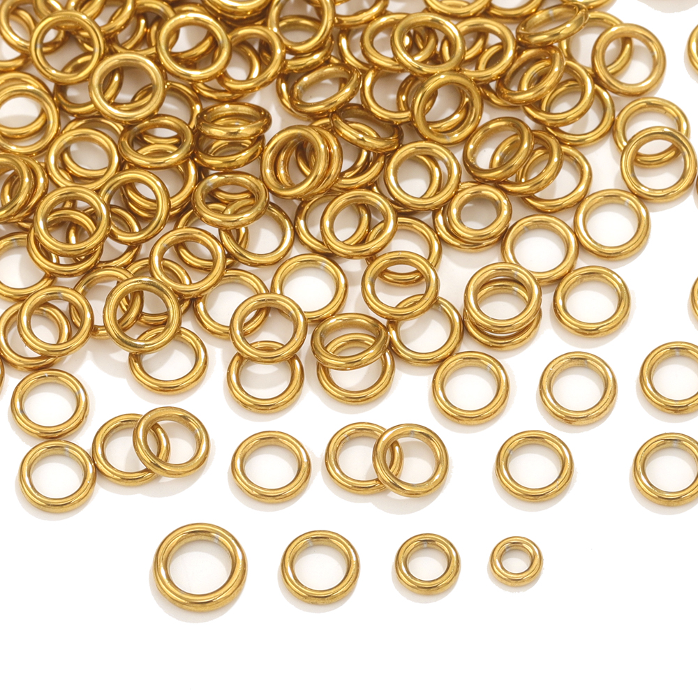 50pcs Stainless Steel O Ring G - Jewelry Making Looper Tool avaliação e preço