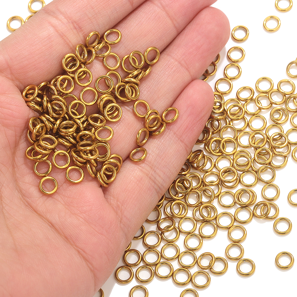 50pcs Stainless Steel O Ring G - Jewelry Making Looper Tool avaliação e preço