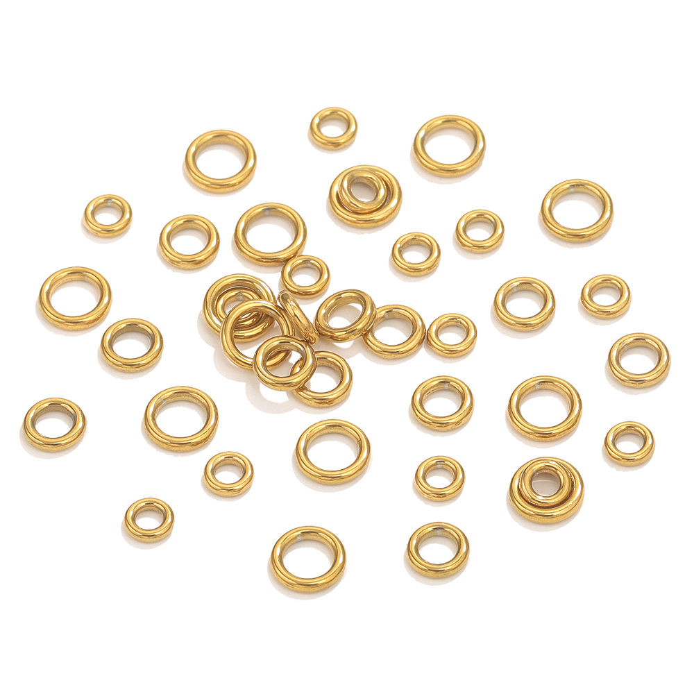 50pcs Stainless Steel O Ring G - Jewelry Making Looper Tool avaliação e preço