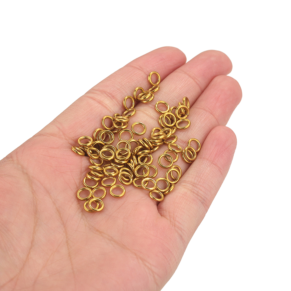 50pcs Stainless Steel O Ring G - Jewelry Making Looper Tool avaliação e preço