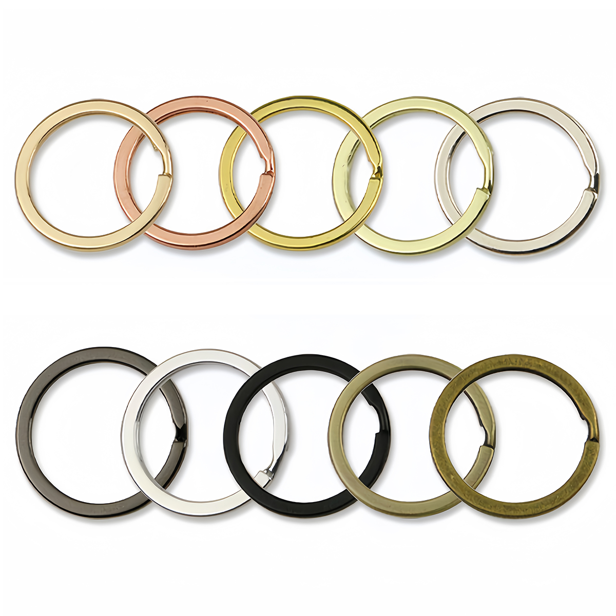 5/10pcs Metal Alloy Key Rings  - Jewelry Making Hoops avaliação e preço