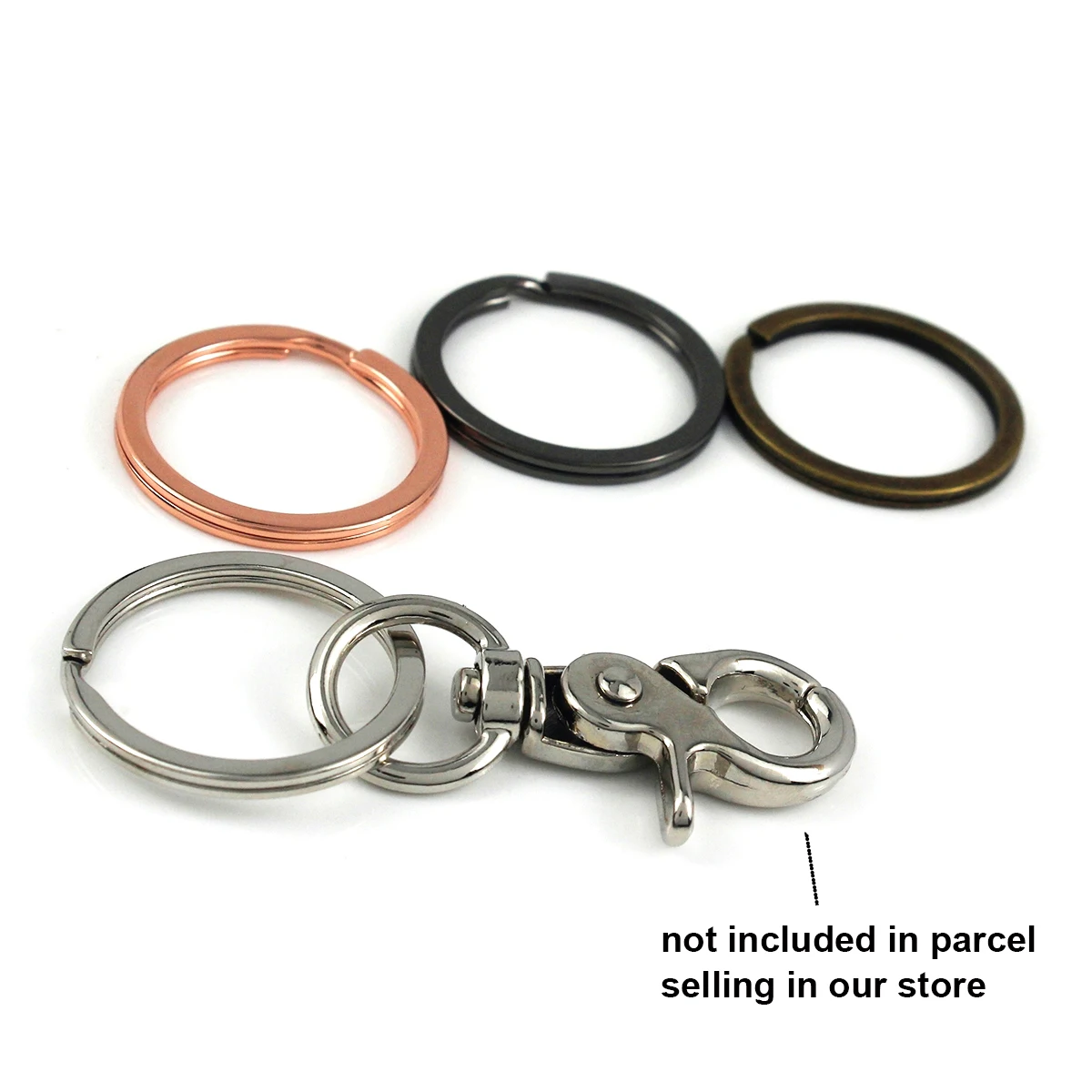 5/10pcs Metal Alloy Key Rings  - Jewelry Making Hoops avaliação e preço