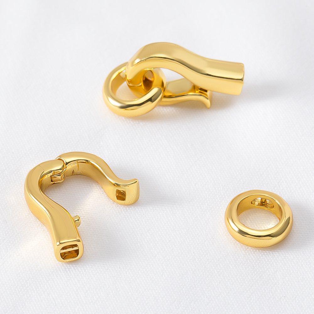 2pcs 4pcs 18K Gold Plated Bras - Jewelry Making Gold avaliação e preço