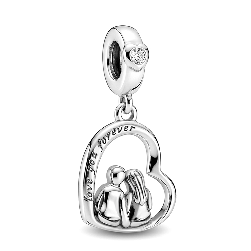 925 Sterling Silver Warm Famil - Jewelry Making For Couples avaliação e preço