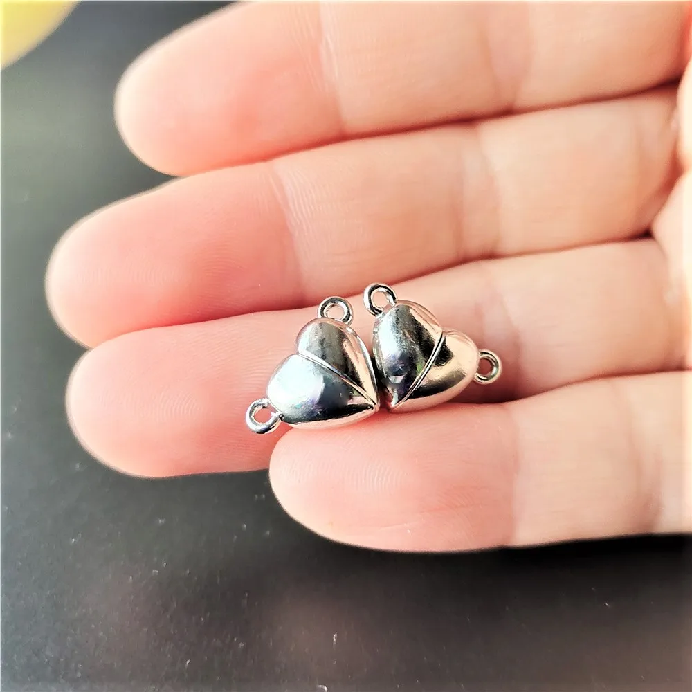 5Pairs Love Heart Magnetic Con - Jewelry Making For Couples avaliação e preço