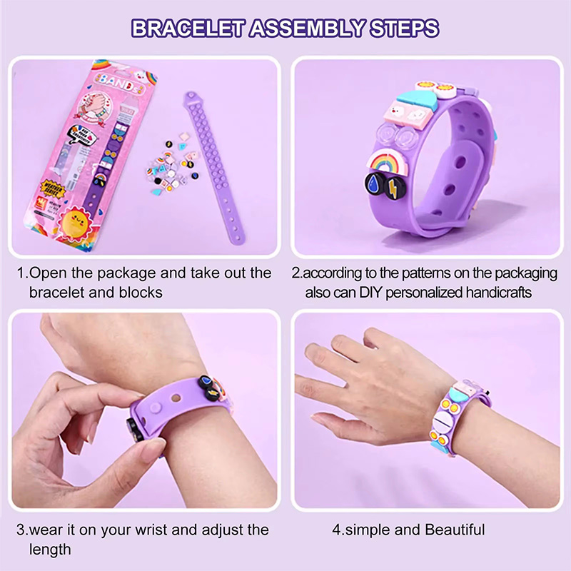 6Pcs/set Kids Building Blocks  - Jewelry Making Diy Kit avaliação e preço