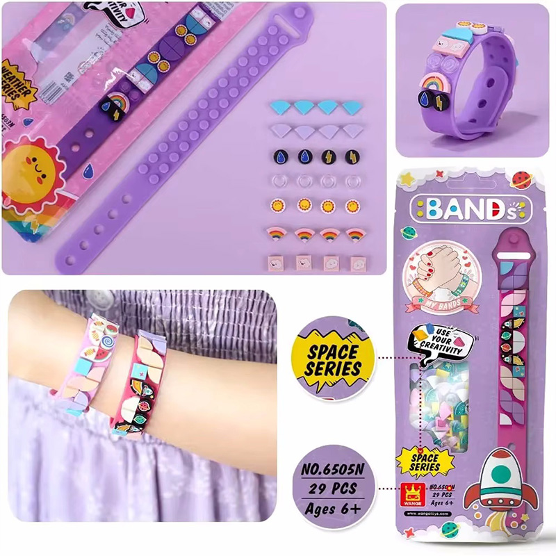 6Pcs/set Kids Building Blocks  - Jewelry Making Diy Kit avaliação e preço
