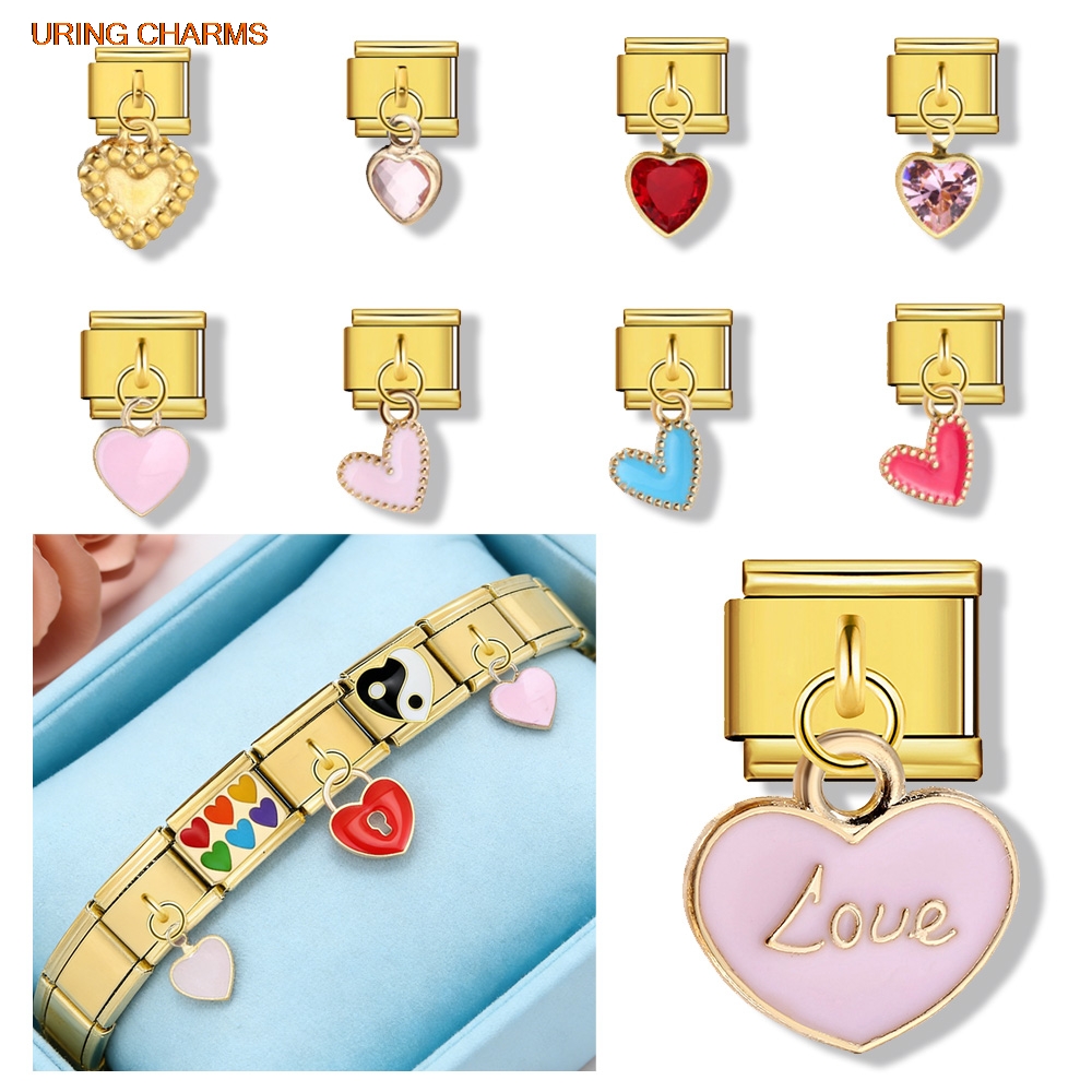 URING Elastic Charm Gold Color - Jewelry Making For Couples avaliação e preço
