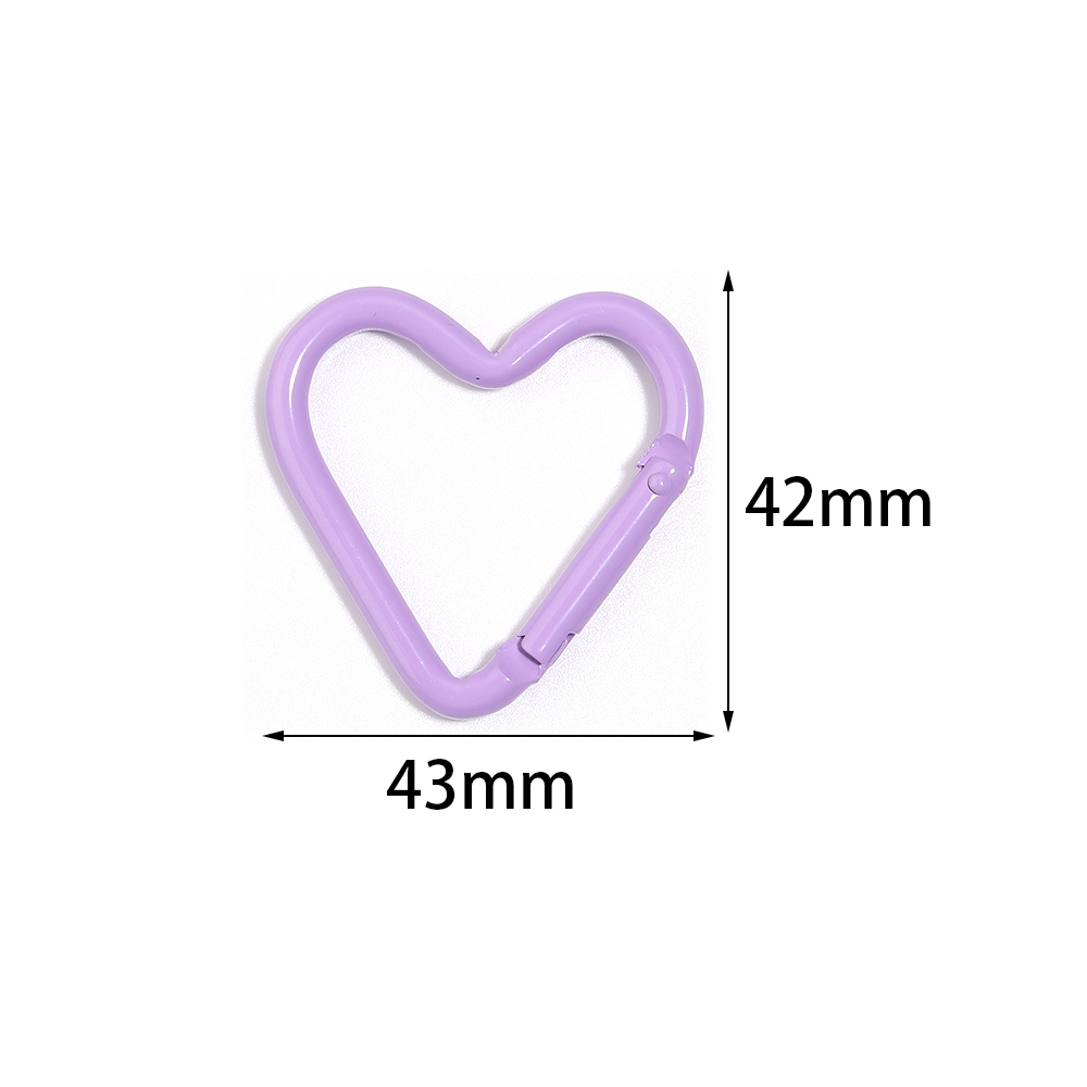 5pcs Colorful Heart-shaped Alu - Jewelry Making Accessories avaliação e preço