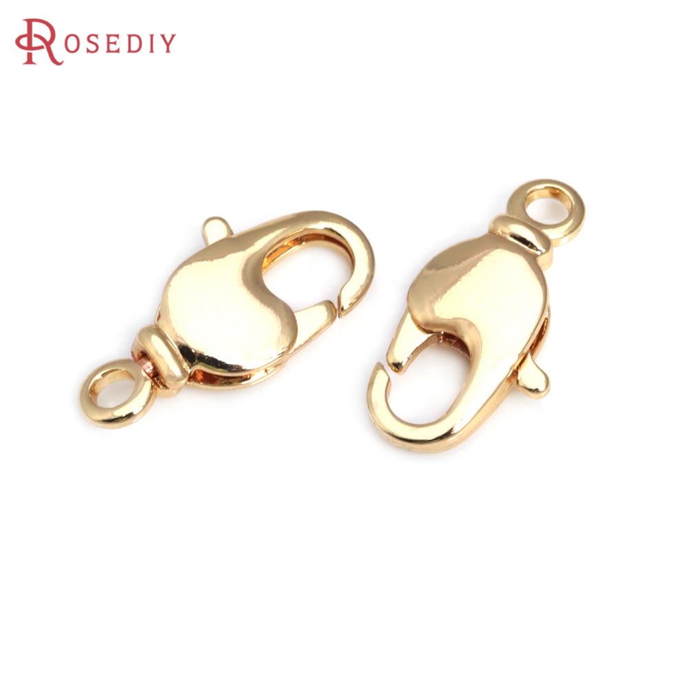 18K Gold Color Brass Rotatable - Jewelry Making Gold avaliação e preço