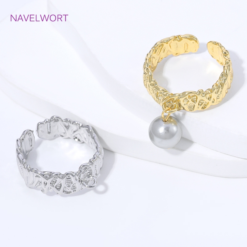 18K Gold Plated Brass Stripe O - Jewelry Making Ring Tool avaliação e preço