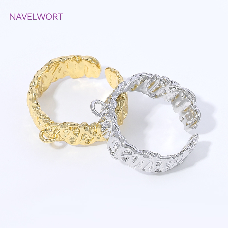 18K Gold Plated Brass Stripe O - Jewelry Making Ring Tool avaliação e preço