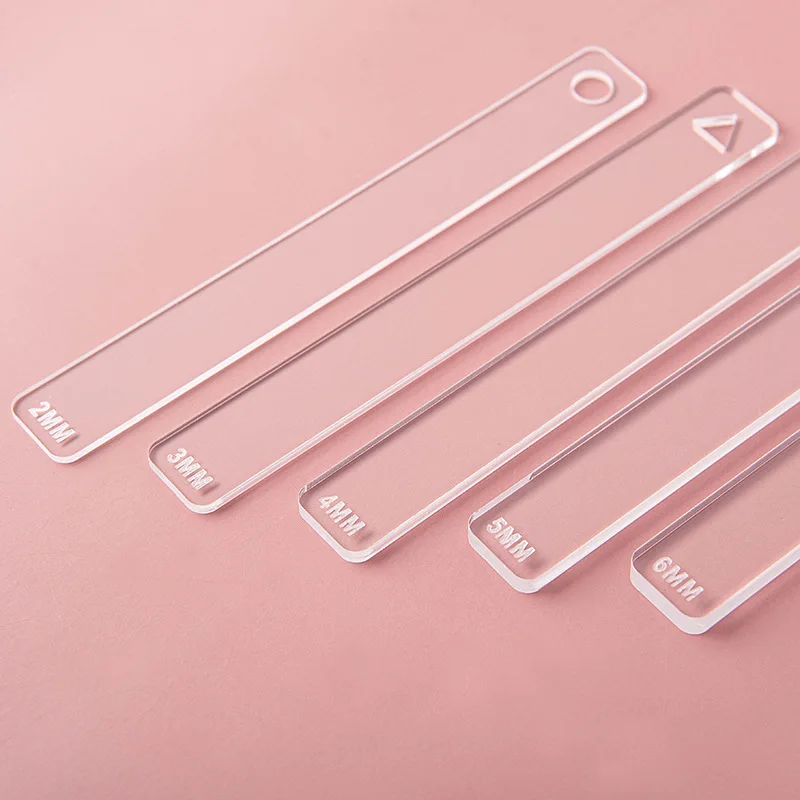 10pcs Clay Ruler Acrylic Soft  - Jewelry Making Guide avaliação e preço