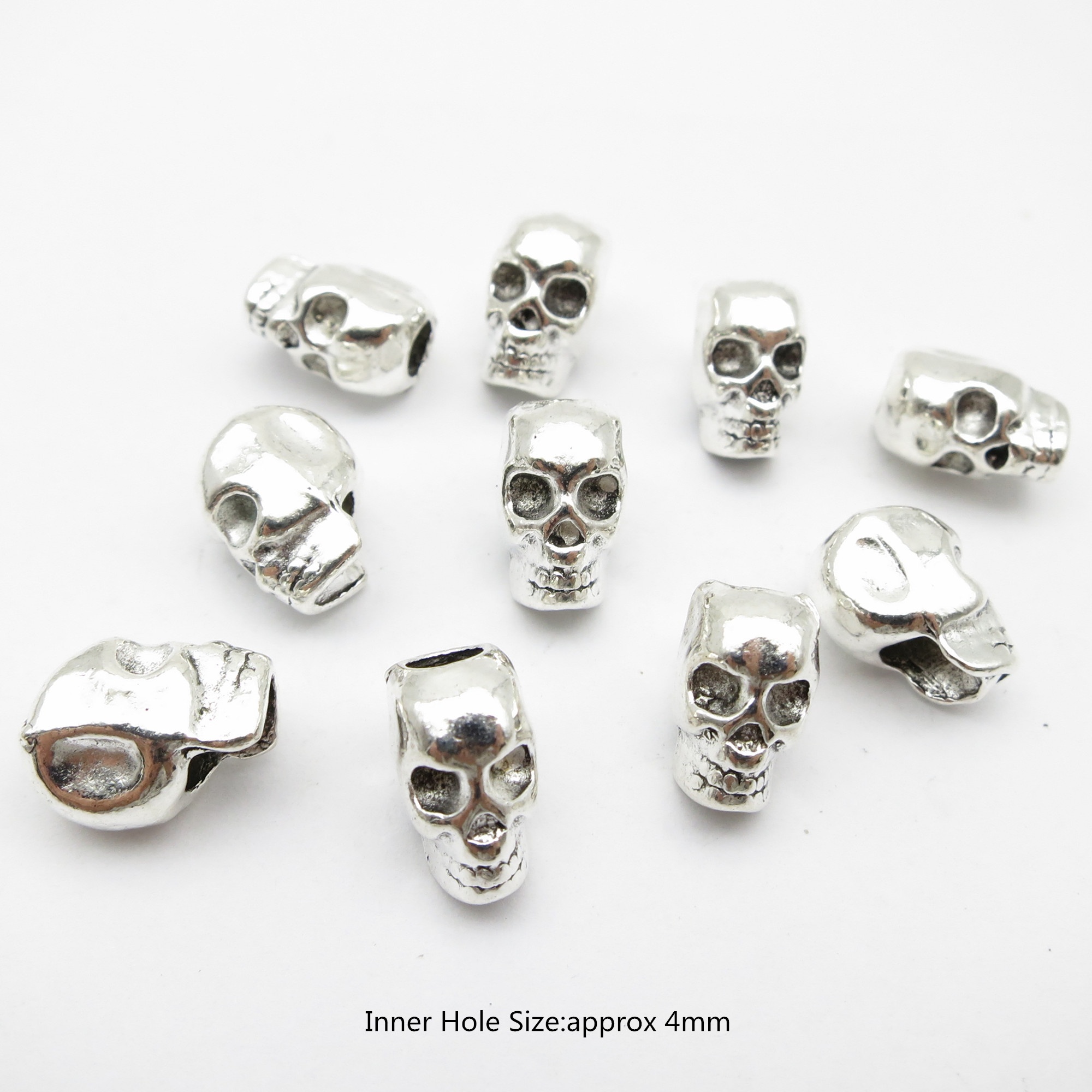 10Pcs/Pack Skull/Leaf DIY bead - Crimp Bead Tube avaliação e preço