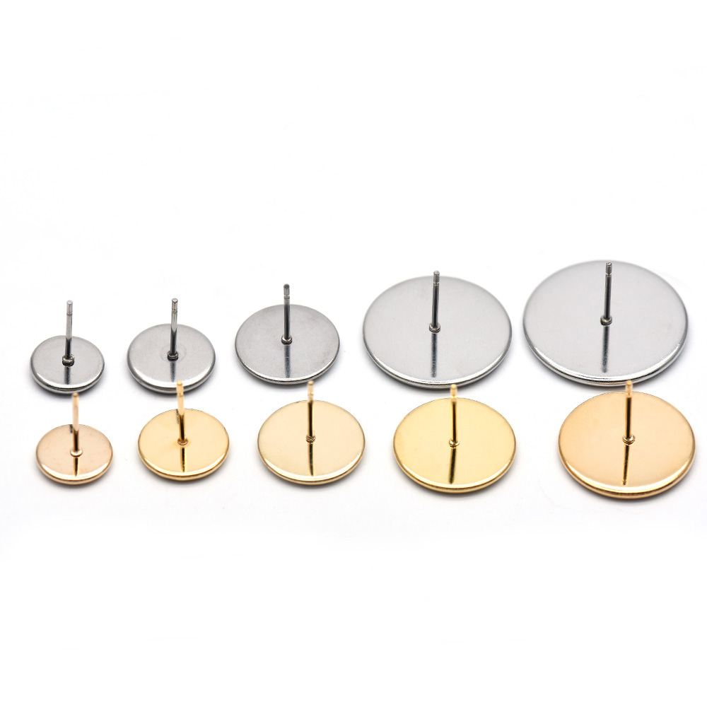 10pcs 316 Stainless Steel Blan - Jewelry Making Tray avaliação e preço