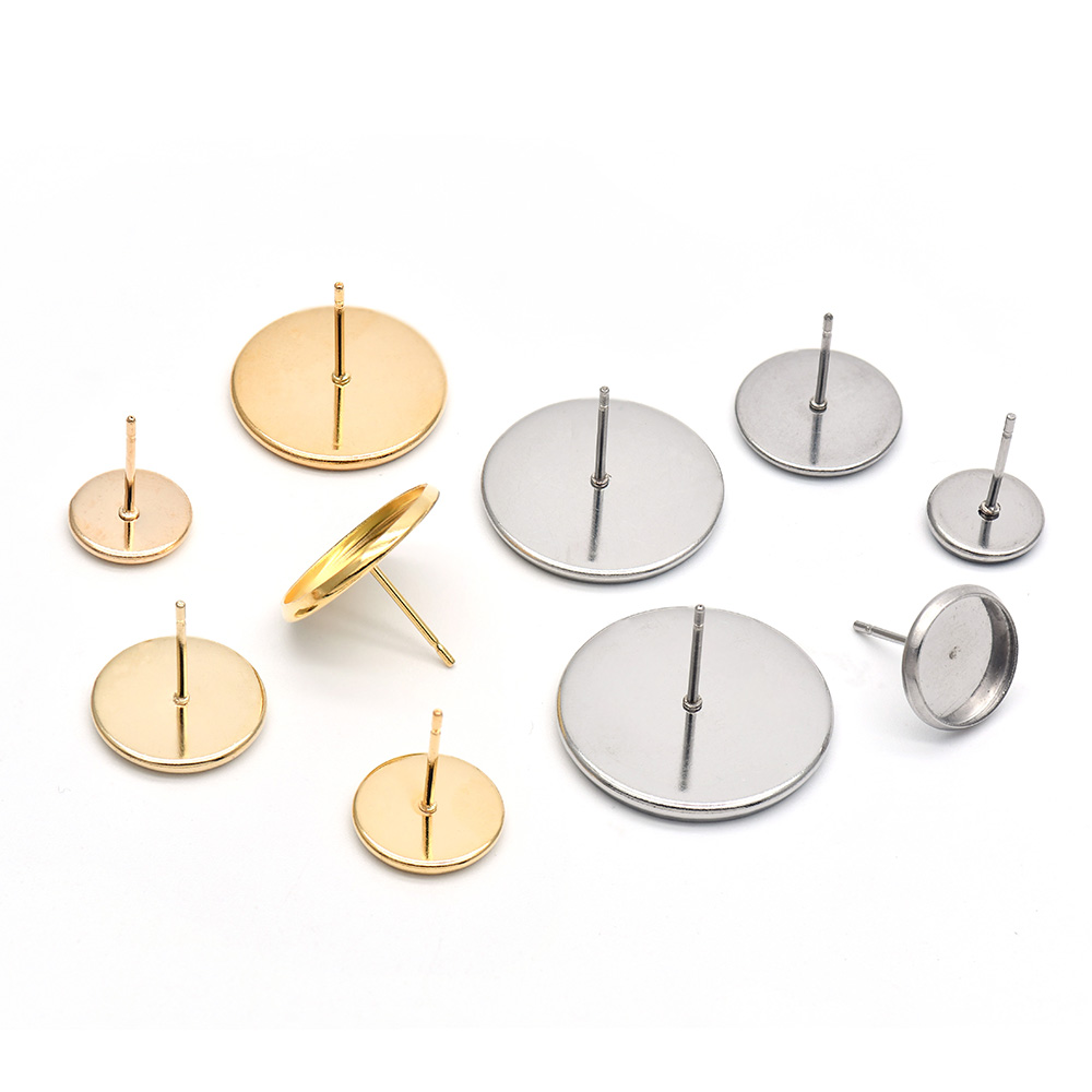 10pcs 316 Stainless Steel Blan - Jewelry Making Tray avaliação e preço