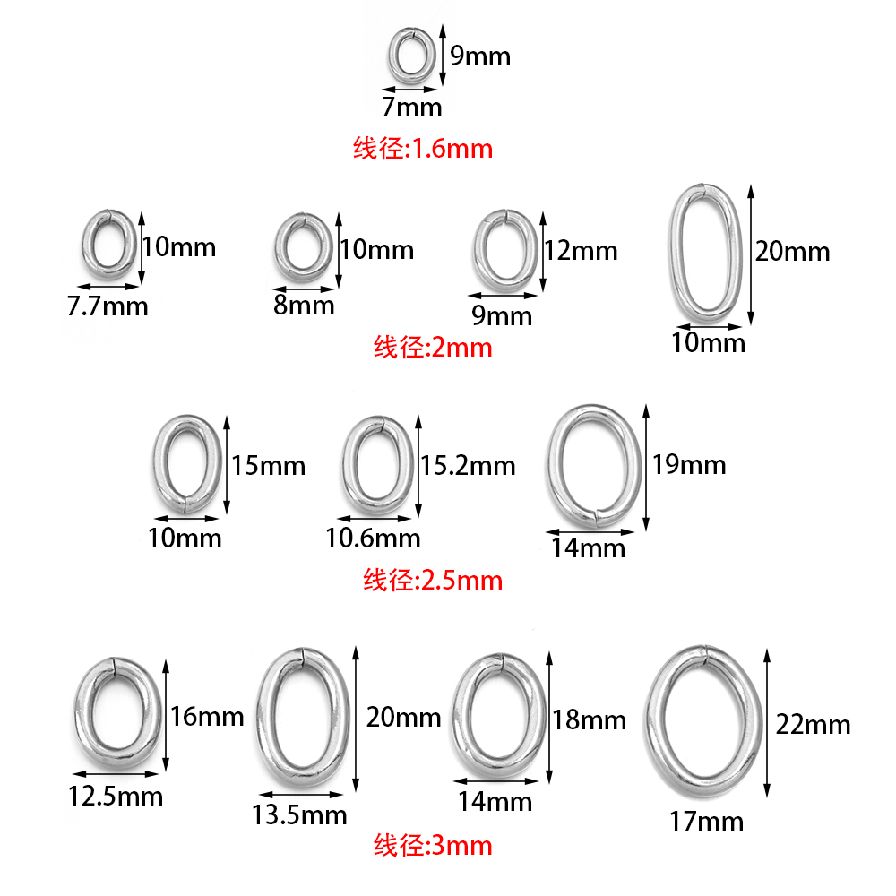 20pcs/lot Stainless Steel Oval - Jewelry Making Looper Tool avaliação e preço