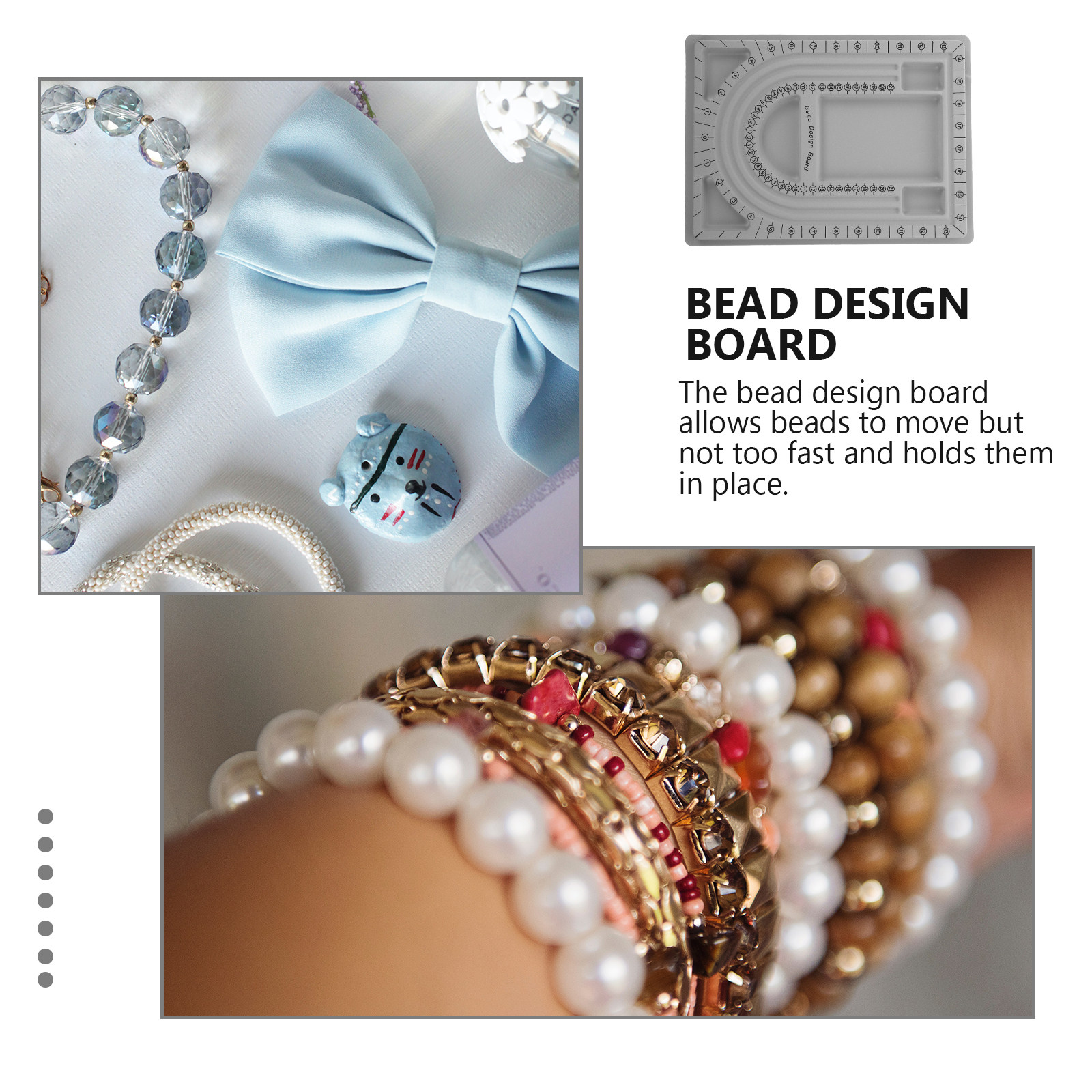 2Pcs Bead Design Board Jewelry - Jewelry Making Board avaliação e preço