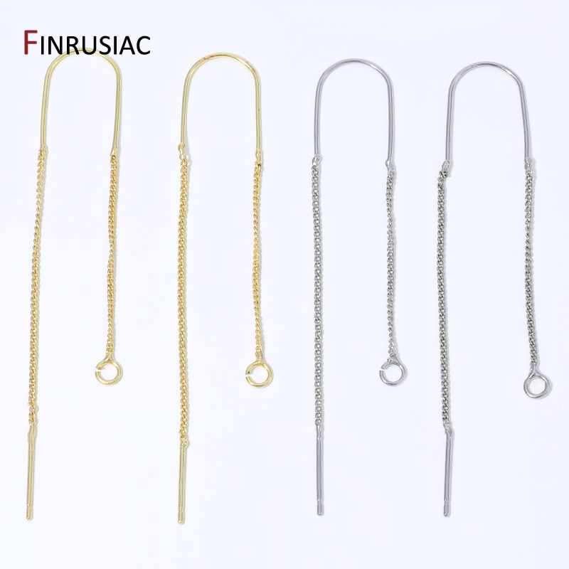 18K Gold Plated Brass Long Tas - Jewelry Making Wire avaliação e preço
