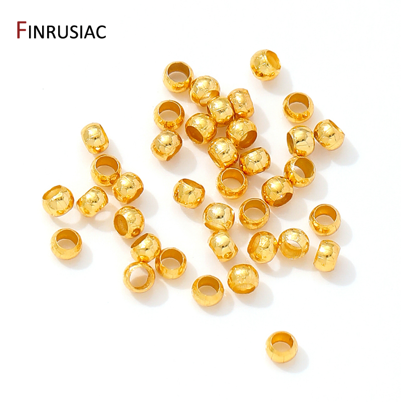 18K Gold Plated Brass Round/Tu - Crimp Bead Tube avaliação e preço