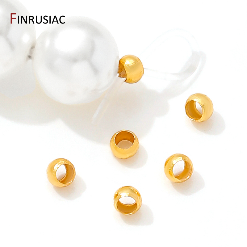18K Gold Plated Brass Round/Tu - Crimp Bead Tube avaliação e preço