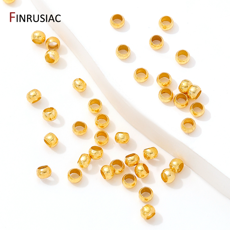 18K Gold Plated Brass Round/Tu - Crimp Bead Tube avaliação e preço