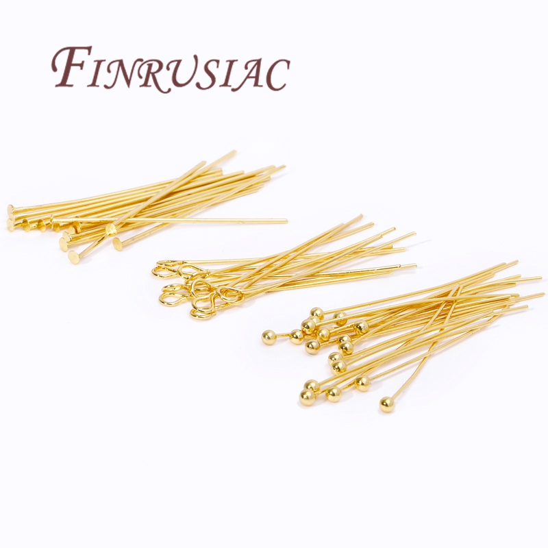 50Pcs 20-50mm Gold Plated Pins - Jewelry Making Looper Tool avaliação e preço