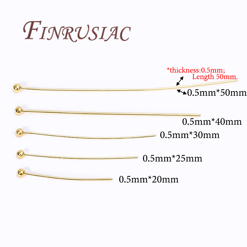 50Pcs 20-50mm Gold Plated Pins - Jewelry Making Looper Tool avaliação e preço