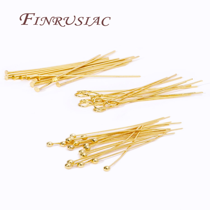 50Pcs 20-50mm Gold Plated Pins - Jewelry Making Looper Tool avaliação e preço