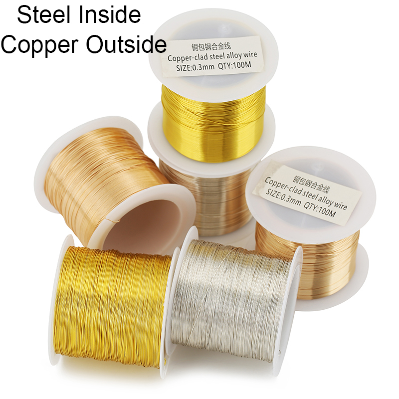 100meters Copper Stainless Ste - Jewelry Making Wire avaliação e preço