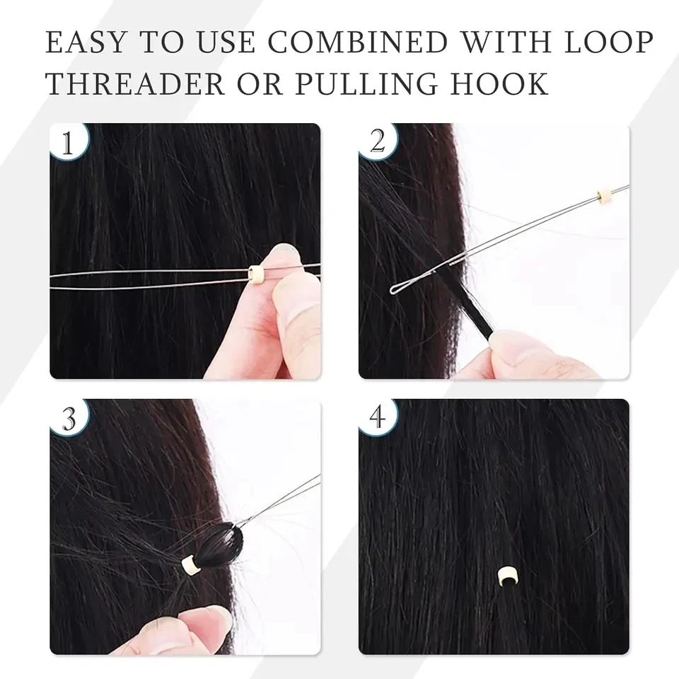 100pcs 5.0*3.0*3.0mm Micro Sil - Crimp Bead Tube avaliação e preço
