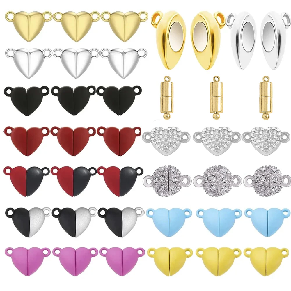 5pair Heart Magnet Connector C - Jewelry Making For Couples avaliação e preço