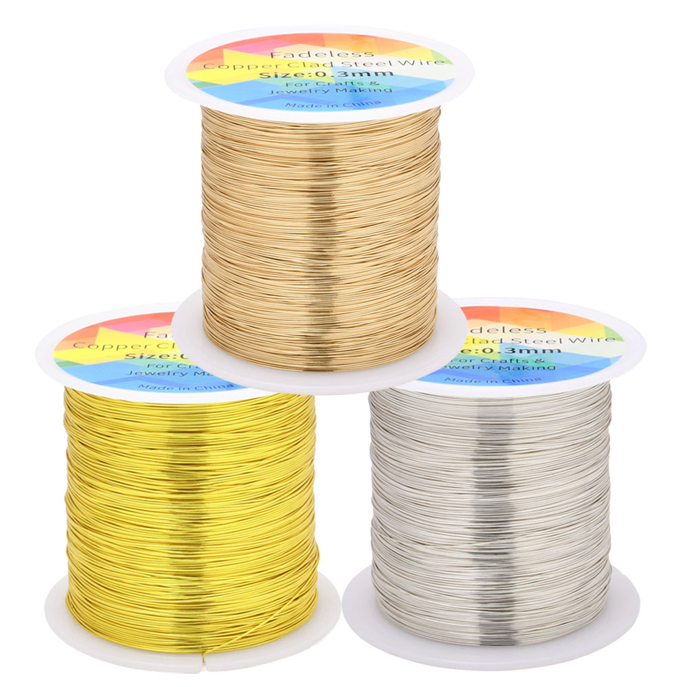 100m/328ft Fadeless Copper Cla - Jewelry Making Wire avaliação e preço