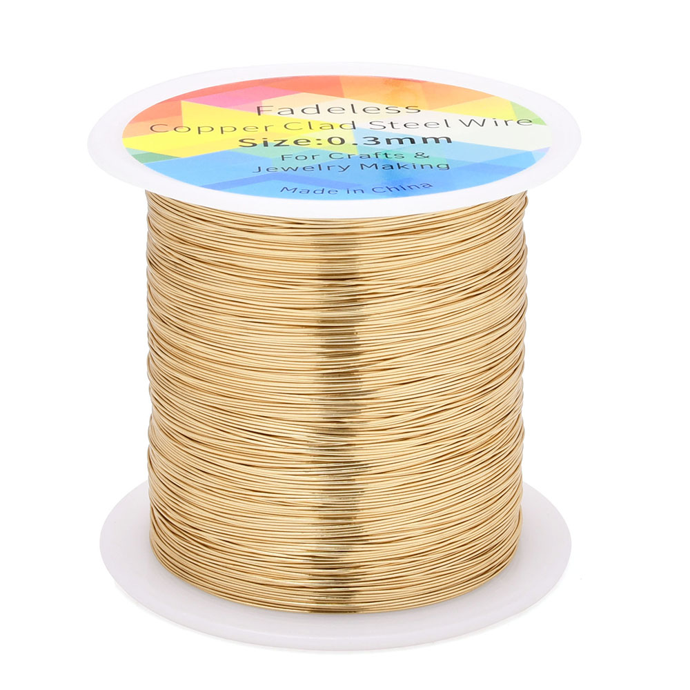 100m/328ft Fadeless Copper Cla - Jewelry Making Wire avaliação e preço